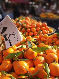 Close-up of fruits for sale at market