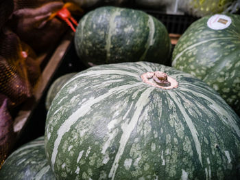 Full frame shot of pumpkins at market