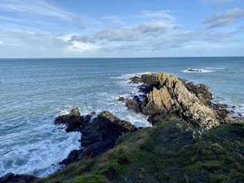 Scenic view of sea against sky