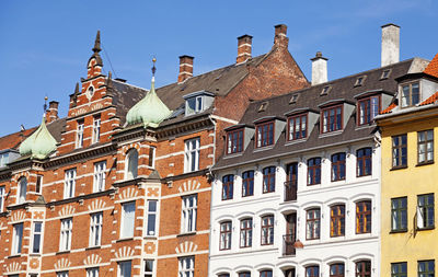 Old house facades in copenhagen