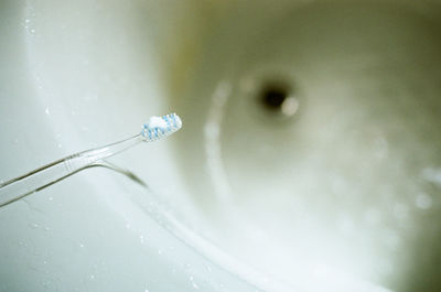 Close-up of toothbrush