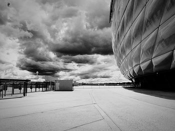 Building against cloudy sky