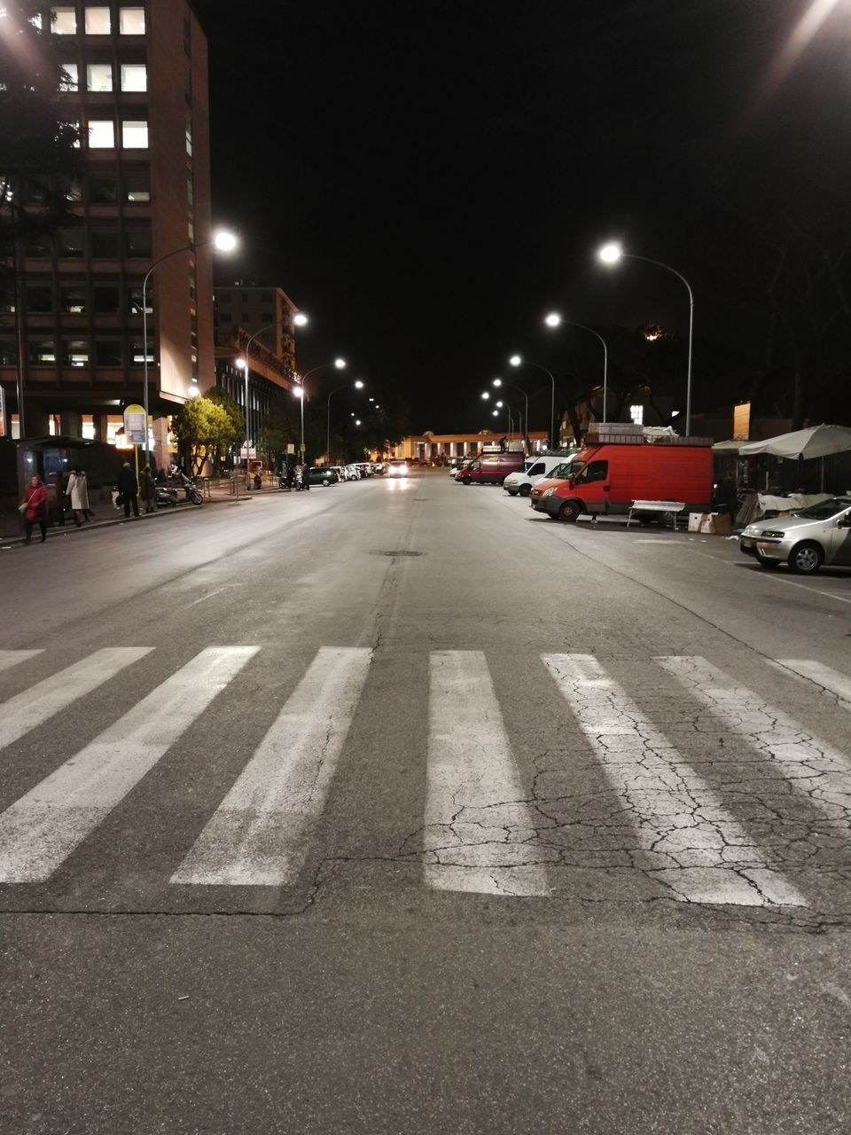 CITY STREET AT NIGHT