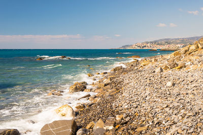 Scenic view of sea against sky