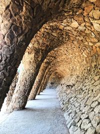 Sunlight falling on wall