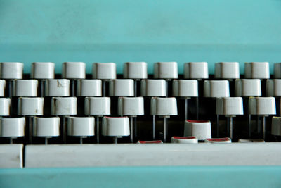 Close-up of typewriter