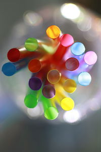 Close-up of multi colored balloons