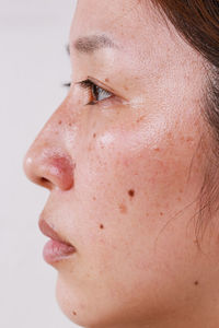 Close-up portrait of young woman