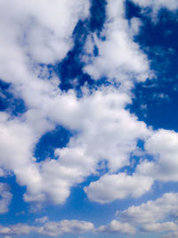 Low angle view of cloudy sky