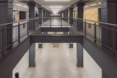 Empty corridor of building