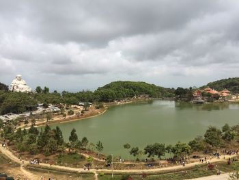 Panoramic view of trees against sky