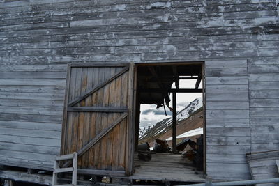 Low angle view of old building