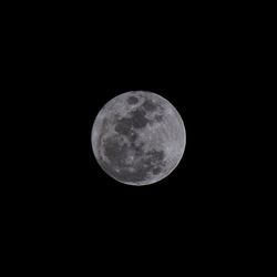 Low angle view of moon in sky