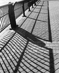 Shadow of sunlight on floor