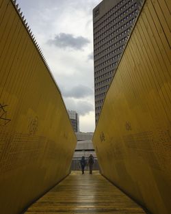 People walking in city