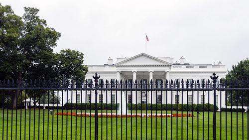 Built structure with trees in background