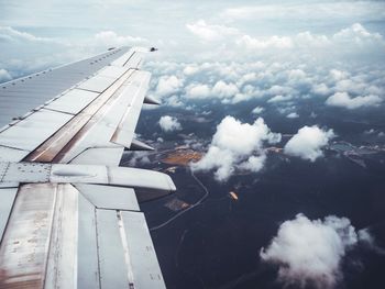 Airplane flying in sky