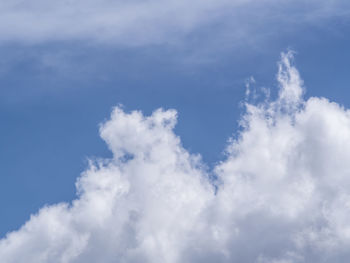 Low angle view of clouds in sky