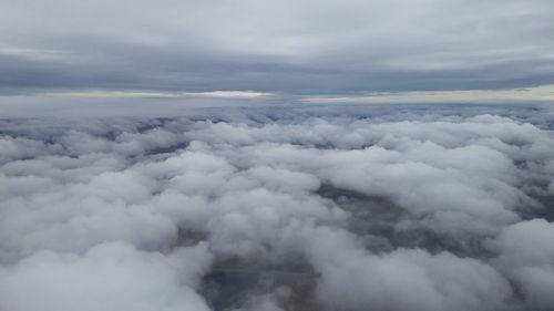 Aerial view of cloudscape