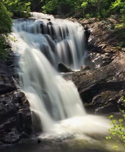 Stream flowing through rocks