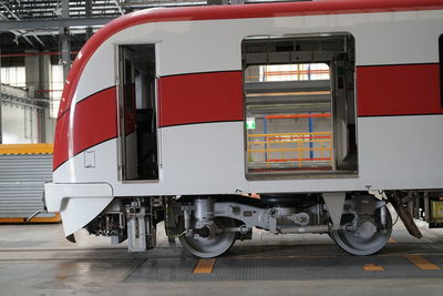 Train at railroad station
