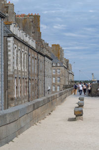 Saint malo, france, town wall