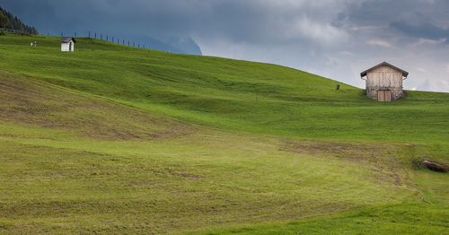 Idyllic view of landscape against sky