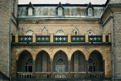 An old castle built in medieval style in the 19th century. it is not in the best shape.