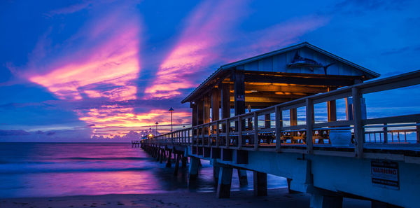 Scenic view of sea against sky at sunset