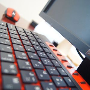 Close-up of computer keyboard