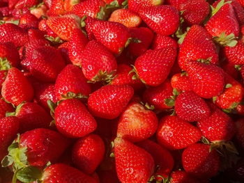 Full frame shot of strawberries