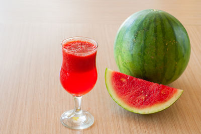 Close-up of drink on table