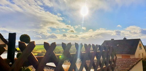 Panoramic view of people on sunny day