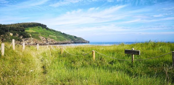 Scenic view of sea against sky