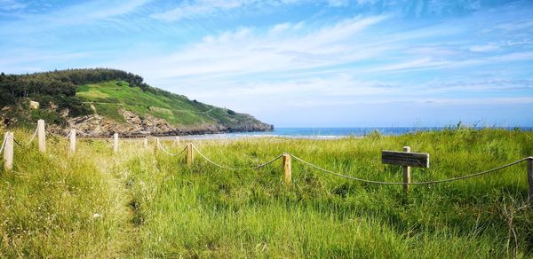 Scenic view of sea against sky