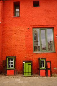 Brick wall with windows