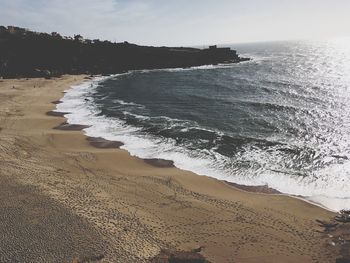 Scenic view of beach