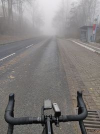 Bicycle on street in city