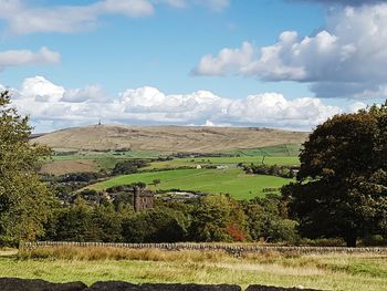 Scenic view of landscape against sky