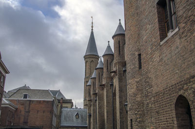 Low angle view of buildings against sky