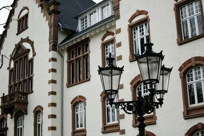 Low angle view of buildings in city