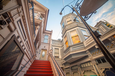 Low angle view of buildings against sky