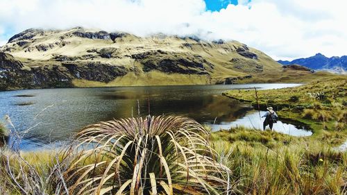 Scenic view of lake