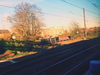 Train on railroad track