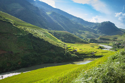 Scenic view of landscape against sky