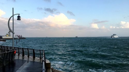 Scenic view of sea against sky