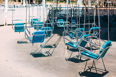 Rides hanging in park