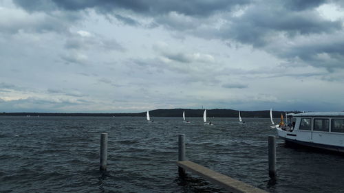 Scenic view of sea against sky
