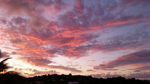 Low angle view of dramatic sky