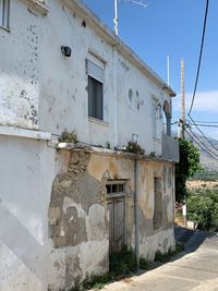 Exterior of old building against sky